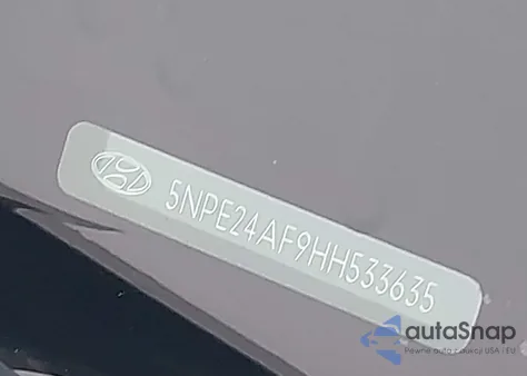 2017 Hyundai Sonata из США, поврежденный, VIN 5NPE24AF9HH533635